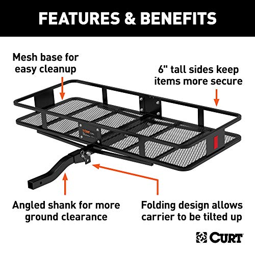 CURT Basket Hitch Cargo Carrier 500 lbs