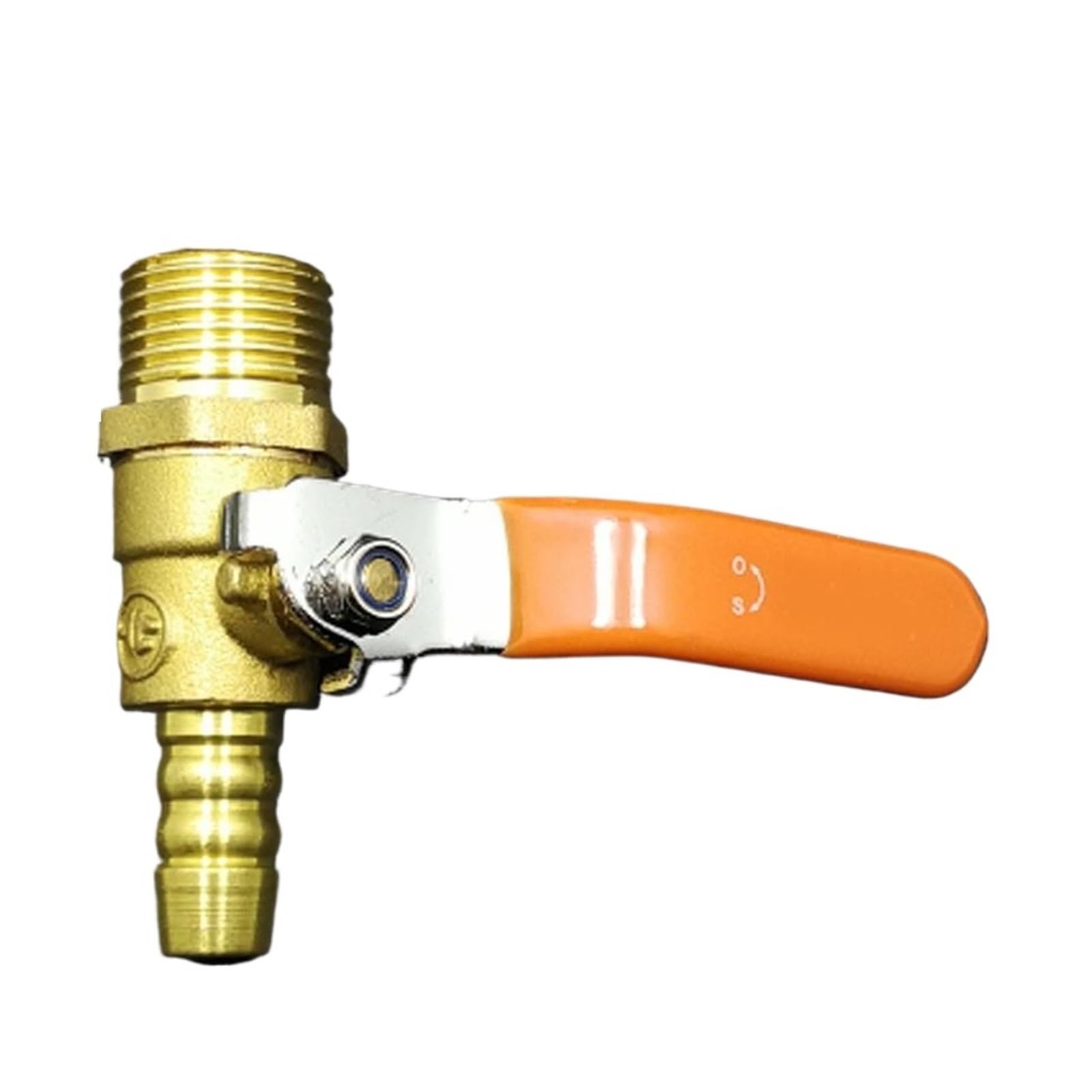 Válvula de bola de latón DN15 de 1/2 pulgada BSP para manguera de gas de 12mm