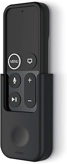 elago Remote Holder Mount Compatible with Apple TV Siri Remote 4K 4th Generation - [Gel Pad or Screw Options][Keeps It Secure][Cable Management]