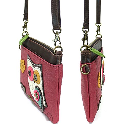 Chala Mini Crossbody Handbag, Pu Leather, Small Shoulder Purse Adjustable Strap (Owl)3