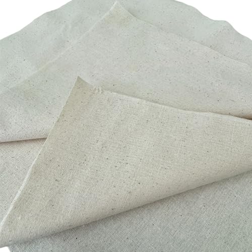 F As In Fabric FF-MUSLIN-1010-15 Light Weight 100% Cotton Muslin Fabric Square Bundles, Unbleached Squares, Precut, Embroidery Squares  thumb #3