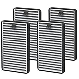 For DSTx HEPA + Carbon Filters Replacement Compatible with Clarifion DSTx Mini Personal Portable Air Purifiers for Home, Bedroom and Pets, Works for Dust, Smoke,Odors and Airborne Particles, 4 Pack