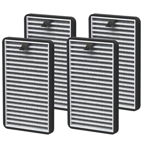 For DSTx Replacement Filter Compatible with Clarifion DSTx Mini Personal Portable Air Purifiers for Home, Bedroom, Pets, HEPA + Carbon Filter, Works for Dust, Smoke,Odors and Airborne Particles,4 Pack