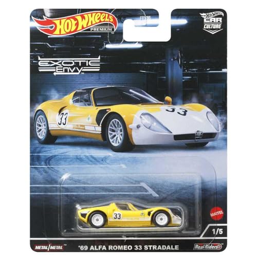 Hot Wheels Car Culture Circuit Legends Alfa Romeo 33 Stradale miniatura 6