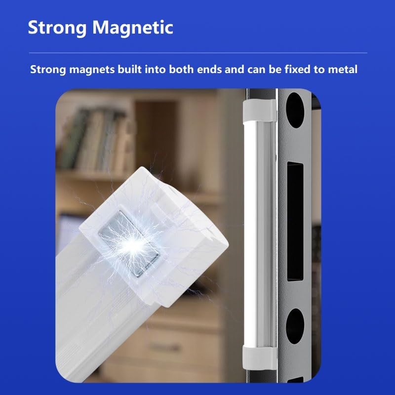 LED Tube Magnetic Work Lights 6000mAh,5 Lighting Options, Camping Lantern USB Rechargeable Portable Battery Powered Lights with 2 Magnets,for Hiking,Home,Outdoor Night Fishing (LLQ120) - Image 4