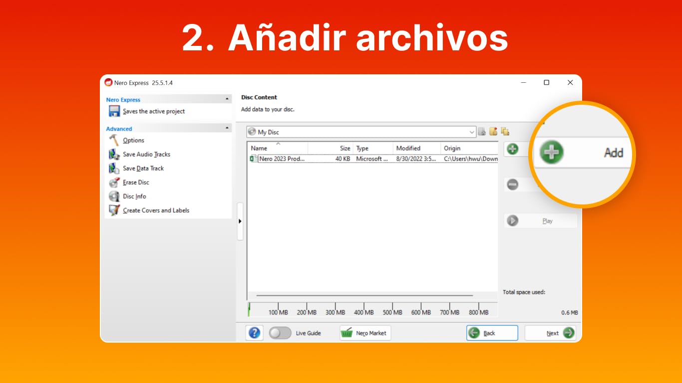 Nero CD Burning and CD Copying | Nero Burning ROM 2025 | Software de grabación de CD | Grabar - Copiar - Copia de seguridad | Licencia ilimitada | 1 PC | Windows 11 / 10 / 8 / 7