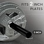 Olympic Bar for Weightlifting and Power Lifting Barbell, 700-Pound Capacity, (6 Feet, Black - Image 5