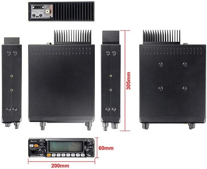 Dimensions diagram of Jopix AT-5555N II radio