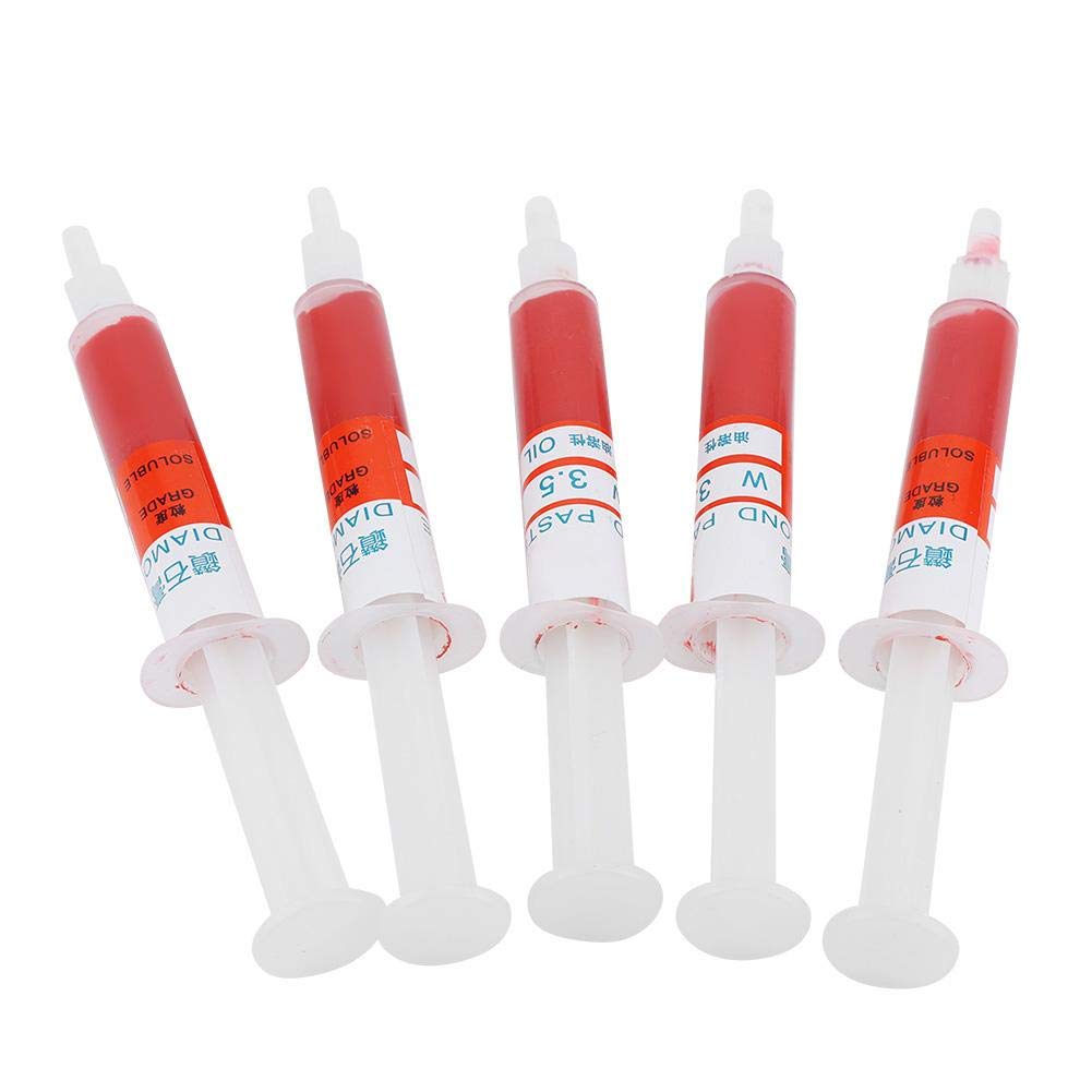 Set di 5 pezzi di pasta abrasiva diamantata, pasta abrasiva per lucidatura e lucidatura, set di strumenti W0.5-W40 320~10000