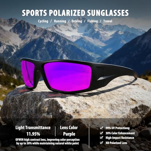 Image of Polarized Sports Sunglasses for Men Women,Driving Fishing