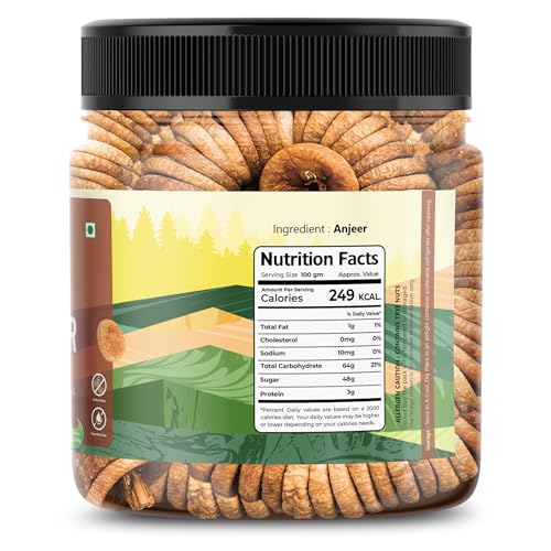 Image of Afghani Anjeer 200g Soft and Juicy Dry Figs | Big Size Natural Sweet Dried Figs | Suitable For Snacking Cooking Sweets Milkshakes