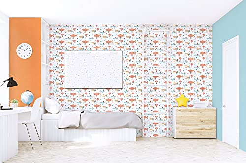 A.S. CréAtion Little Love 383112 - Carta Da Parati In Tessuto Non Tessuto, Tinta Unita, Senza Pvc, Colore: Verde Opaco - 7