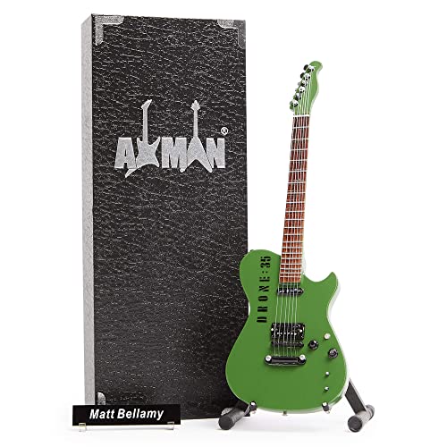 Matt Bellamy Réplique de guitare miniature – Cadeaux musicaux – Fait à la main – Échelle 1/4 – Comprend une boîte de… - Les Beatles, Paul McCartney, John Lennon, RIngo Starr, George Harrison Matt Bellamy Réplique de guitare miniature – Cadeaux musicaux – Fait à la main – Échelle 1/4 – Comprend une boîte de…