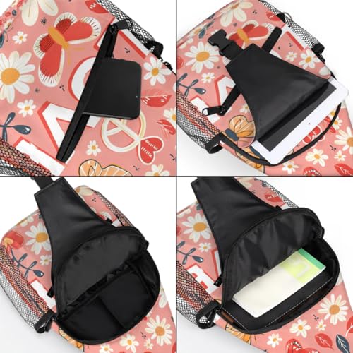 Sling Bag para Mujer y Hombre flores LGBT bolso de pecho miniatura 5