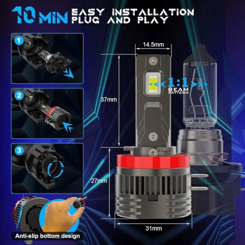 Bombilla H11B LED antiniebla: solución visibilidad 12V 5