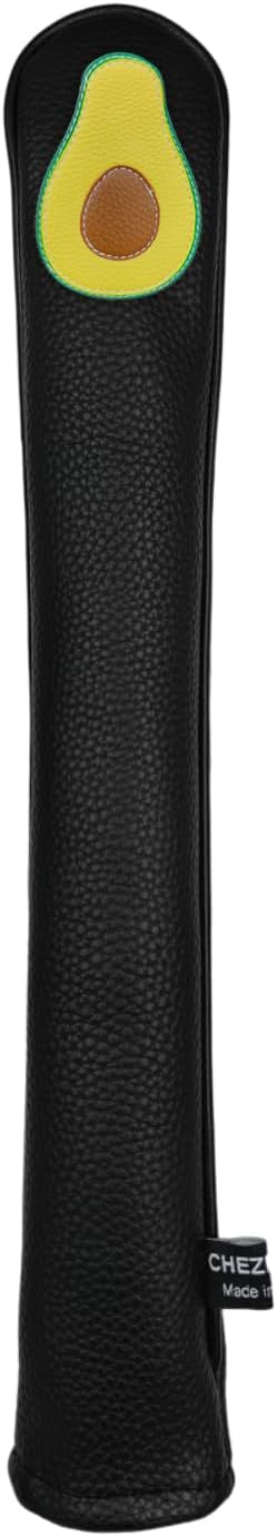 PU Leather Alignment Stick Headcover Golf Club Head Covers