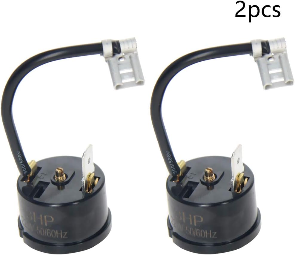 Othmro Refrigerator Thermal Overload Protector3(HP) 2250W Compressor Replacement Part 2pcs