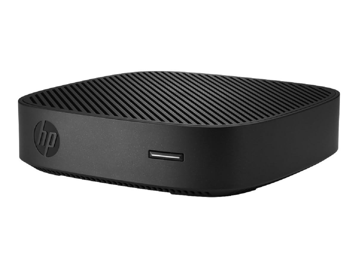 HP t430 - Thin Client - DTS - 1 x Celeron N4020 / 1.1 GHz - RAM 4 GB - Flash - eMMC 32 GB - UHD Graphics 600-1GbE - WLAN: 802.11a/b/g/n/ac, Bluetooth 5.0 ThinPro - schwarz