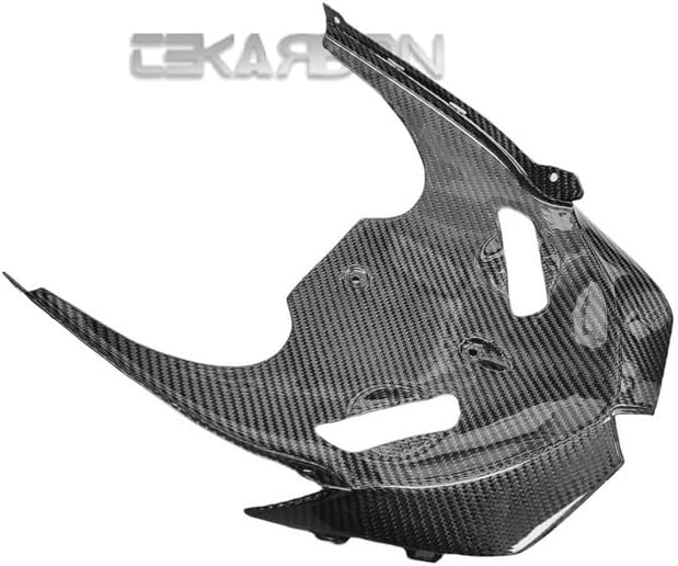 Replacement Front Under Panel, for Kawasaki ZX6R (2009-2012), Carbon Fiber, 2x2 Twill Weave