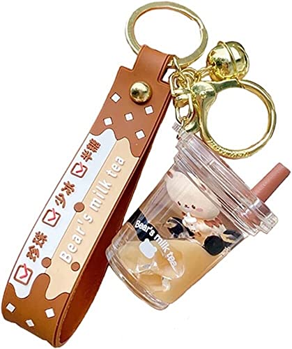 Kawaii donut schlüsselanhänger süßer bubble tea schlüsselanhänger bär schlüsselanhänger puppe for mädchen