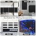 LUTE Blackout Window Film, Light Blocking Room Darkening Frosted Privacy Cling for Glass, Black Out Shades Window Tint for Day Sleep, Static Cling Sun Blocking Blackout Cover, 17.5