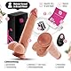 Realistischer Dildo-Vibrator 22cm [mit App] - G-Punkt-Masturbator, festes Stoßen, 10 Vibrationsmodi, Rotation, Saugnapf, Sexspielzeug mit Fernbedienung für Frauen, Paare & Männer | Pleasure Planet