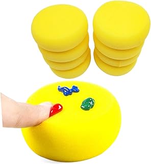 MAGICLULU Esponja Redonda Esponjas Faciais Esponja De Cerâmica Esponja Absorvente Esponjas De Argila Esponja Pincel De Pintura Crianças Ferramentas De Pintura Conjunto De Pontilhado Pincel
