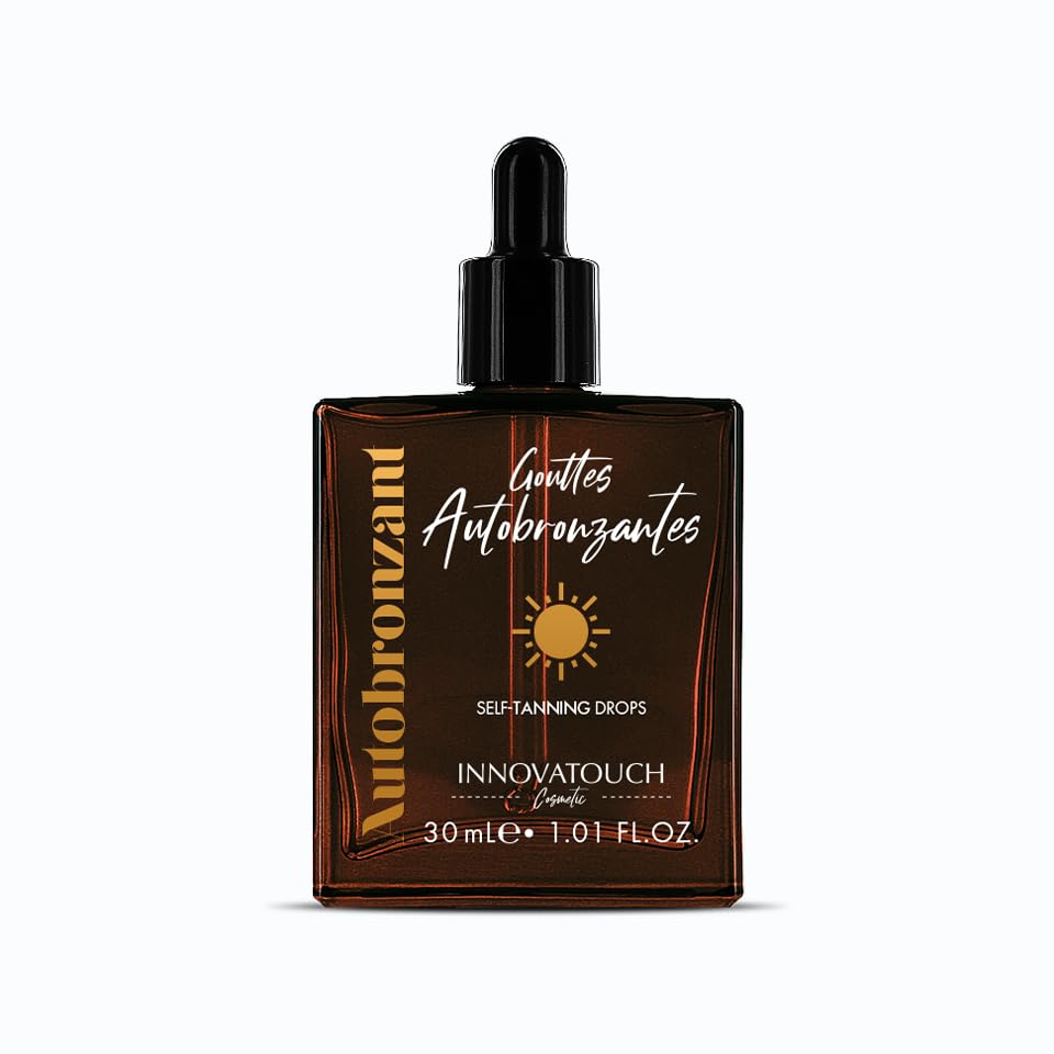Innovatouch Self-Tanning Drops - Natural Progressive Tan | DHA & Erythrulose 100% Natural | Sun Free Tan Effect Uniform | Clean & Vegan | Pipette Bottle 30ml