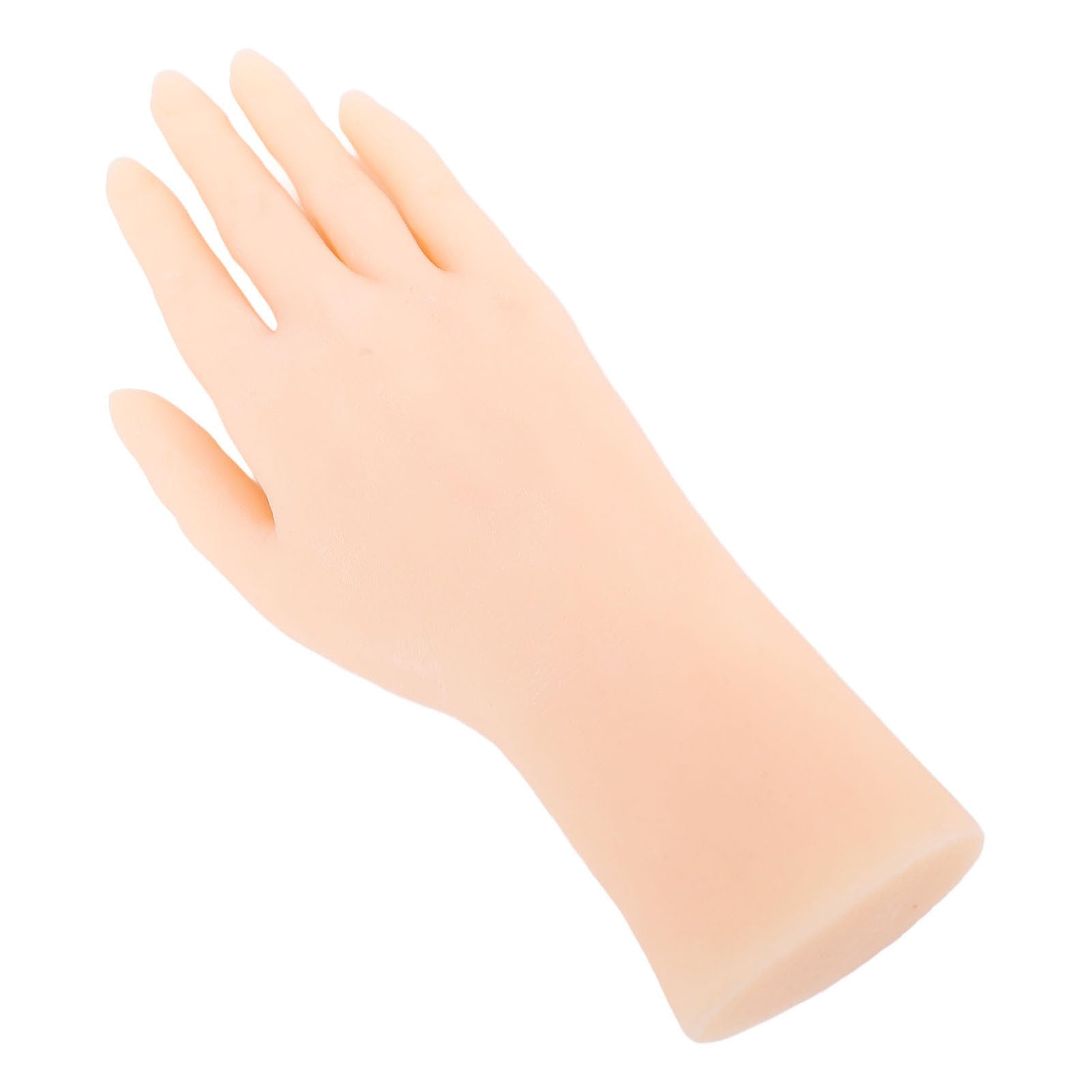 Mano de Silicona para Modelo de Arte de Uñas, Tamaño Adulto (mano