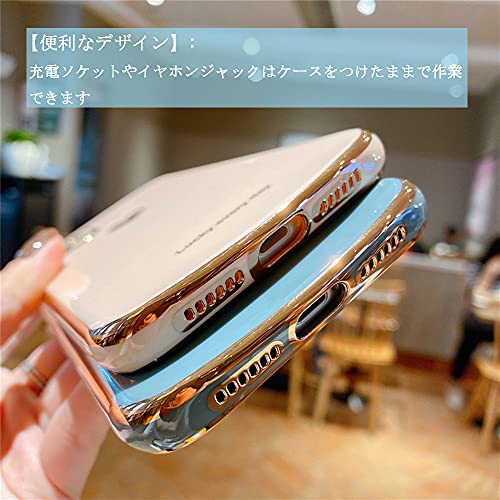 JOOBOY iPhone8 ケース iPhone7ケース iPhoneSE ケース 第2世代 第3世代 兼用 かわいい メッキ加工 レンズ保護 キャラクター tpu ソフト ストラップホール付き 耐衝撃 軽量 iPhone8 カバー (iPhone SE2/7/8/SE3, グレー)
