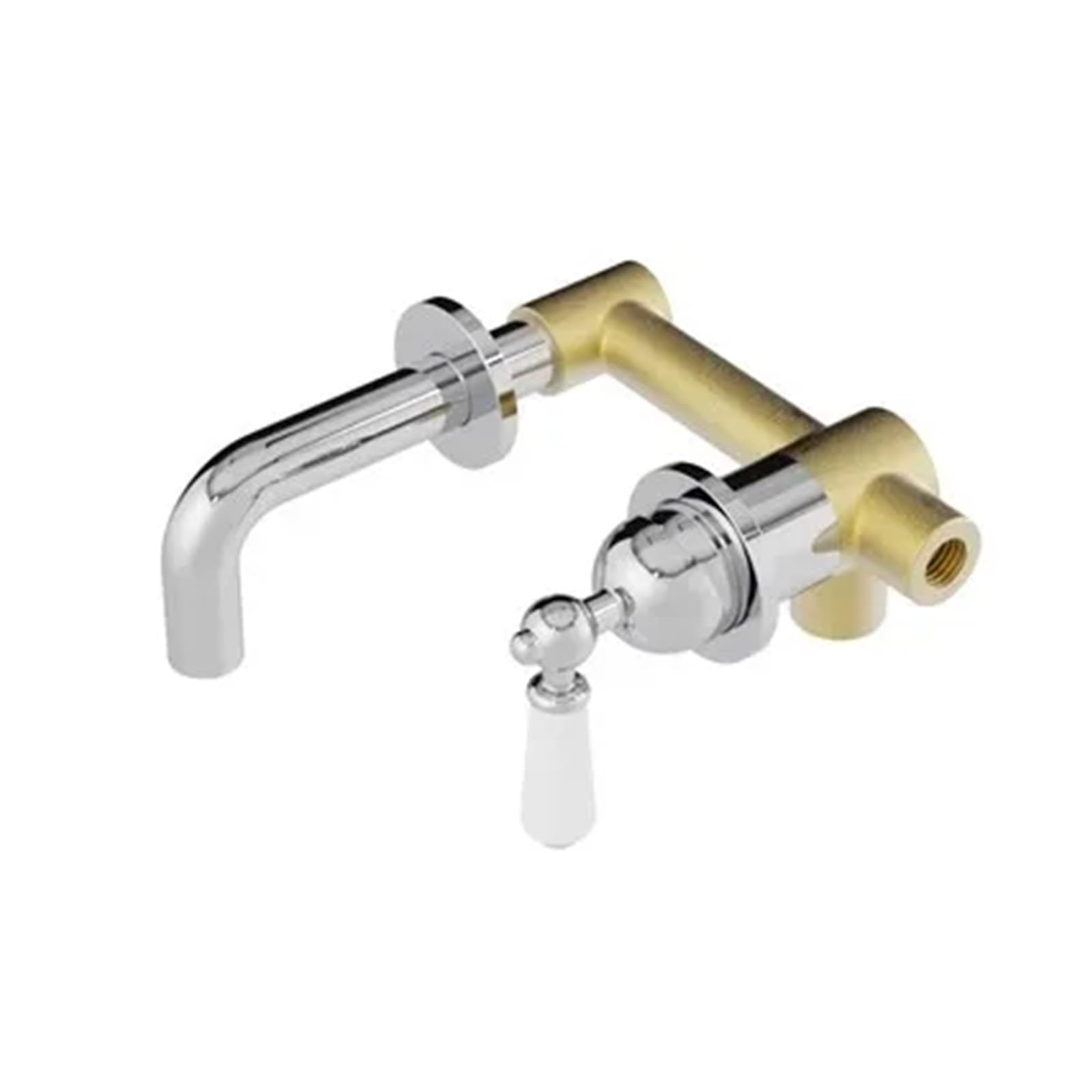 Robinet évier de cuisine froid simple mural pivotant 360 pour lave-mains