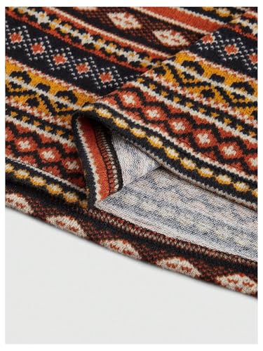 SOLY HUX Women's Plus Size Vintage Boho Printed Deep V Neck Halter Top Party Vacation Clothes4