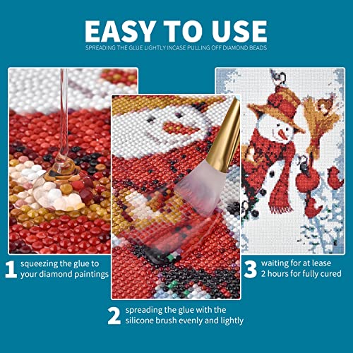Lanbeide Q43VYZS7F1Y514222UZ8LDJJH Updated Diamond Painting Sealer 200Ml With Silicone Brush, 5D Diamond Painting Glue Sealer Permanent Hold & Shine Effect Conserver For Jigsaw Puzzles thumb #4