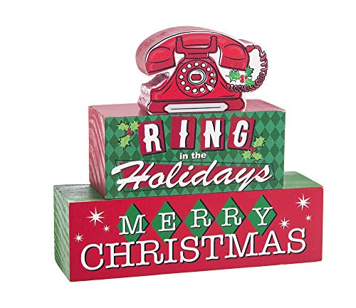 Figurines de blocs empilables Noël Ganz décorations de fêtes pour la table - 2