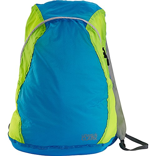 Lewis N. Clark Mochila Electrolight, Mochila para uso diário, mochila para caminhadas + mochila para acampamento, bolsa despojada, Azul/Neon, One Size