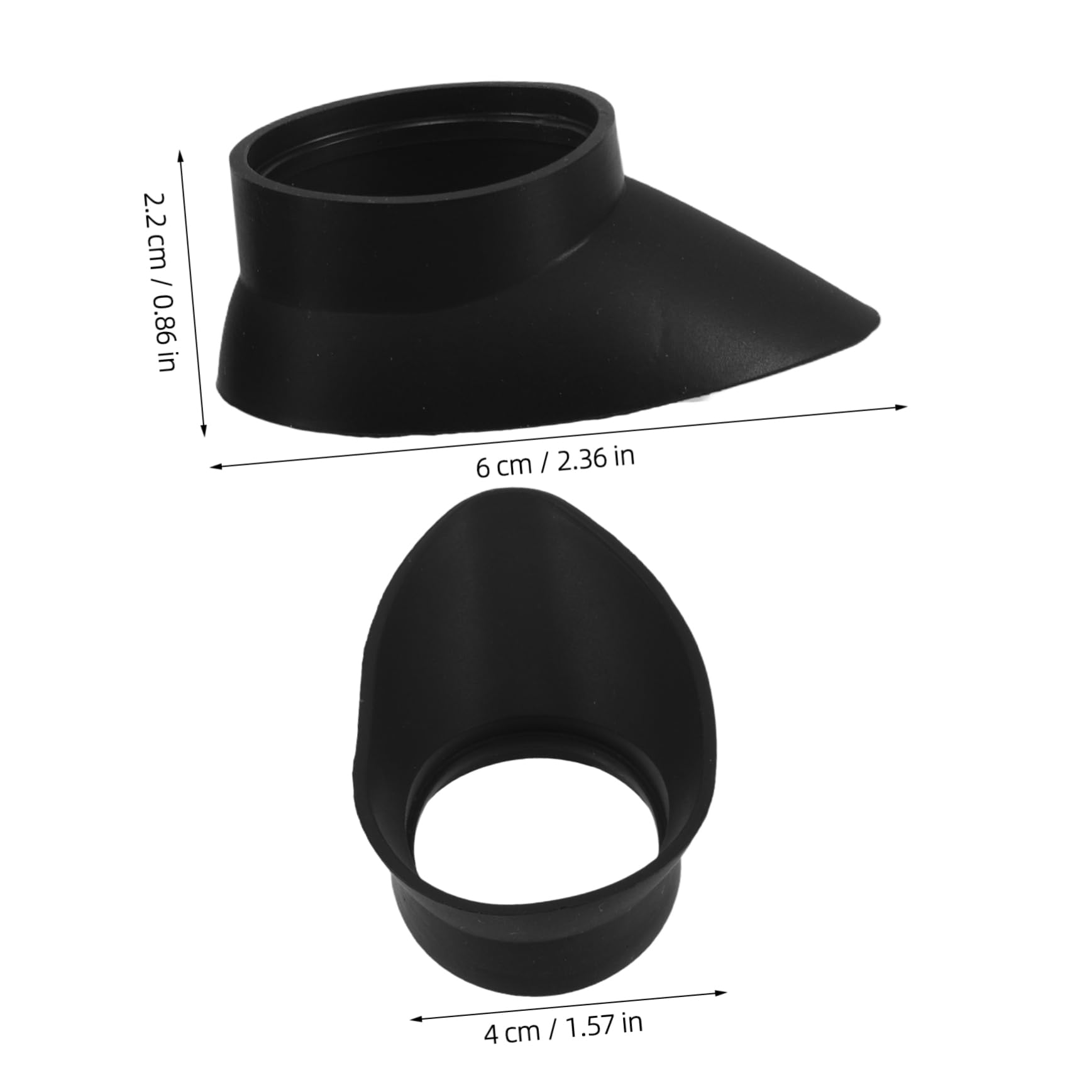 Gogogmee 2pcs Rubber Eyepiece Covers for Telescopes Microscopes Protective Eyecups Antiglare Impact Protection Wide Compatibility Vision Protector