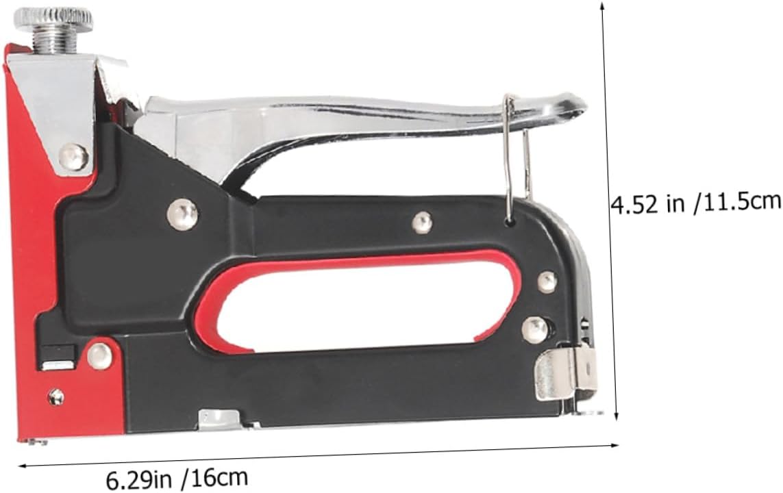 DOITOOL 3-in-1 Heavy Duty Nail Staple Tool with U-Shaped and T-Shaped Nails, Manual Handheld Stapler for Woodworking and Renovation, Includes 3 Boxes of Staples for Craft and Home