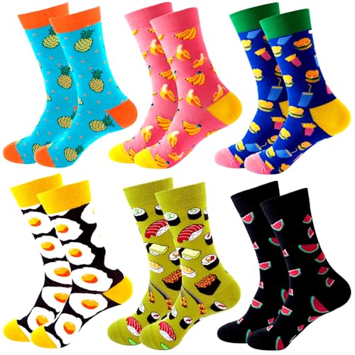 ASYBHYY Calcetines Hombre Divertidos Estampados, Calcetines