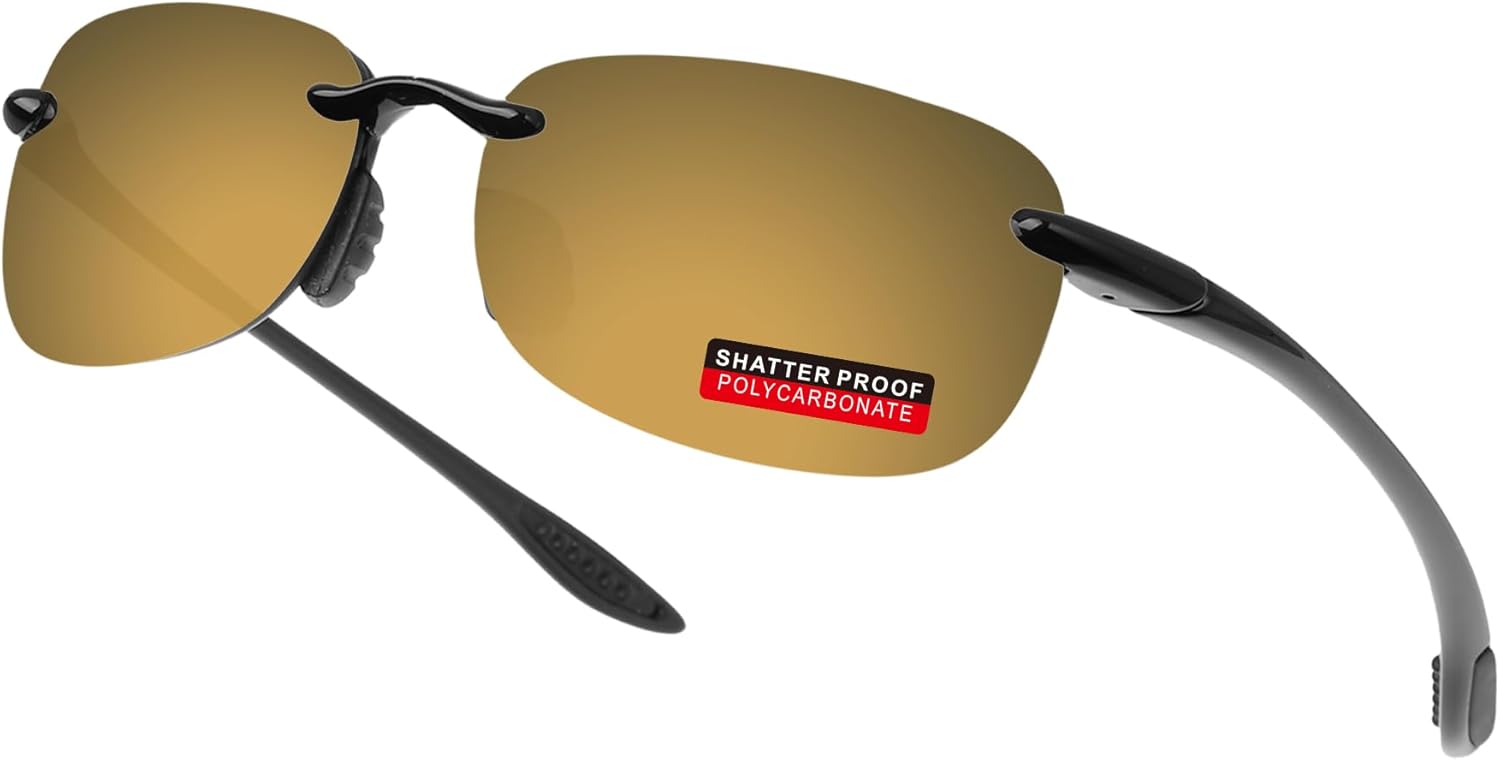 PRO+ Polycarbonate Replacement Lenses & Rubber Kits for Maui Jim Ho'okipa MJ407 Sunglasses