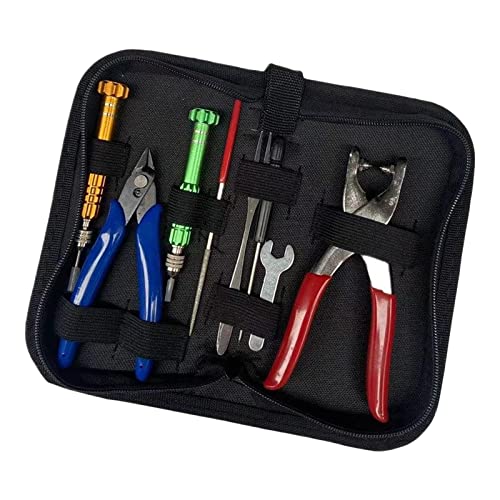 Kit de herramientas de abrazadera de cuerda para arrancar, herramientas de máquina de cuerda portátil, alicates de raqueta de bádminton para equipo de reparación de raqueta de tenis, squash