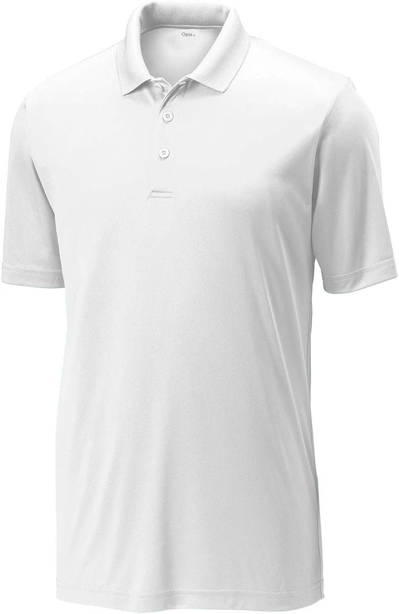 Golf Shirts for Men Regular and Big and Tall Size Golf Polos Dry Fit Mens Polo Shirts Short Sleeve XX-Large White