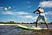 HQ HQ4 Hydra 350 Kiteboarding CX Trainer Kite Bundle : (5 Items) Includes 2ND Control Bar Kite : CX 1.5M Foil Control Bar Trainer Kite + WindBone Kiteboarding Lifestyle Decals +Key Chain +Koozy Cooler