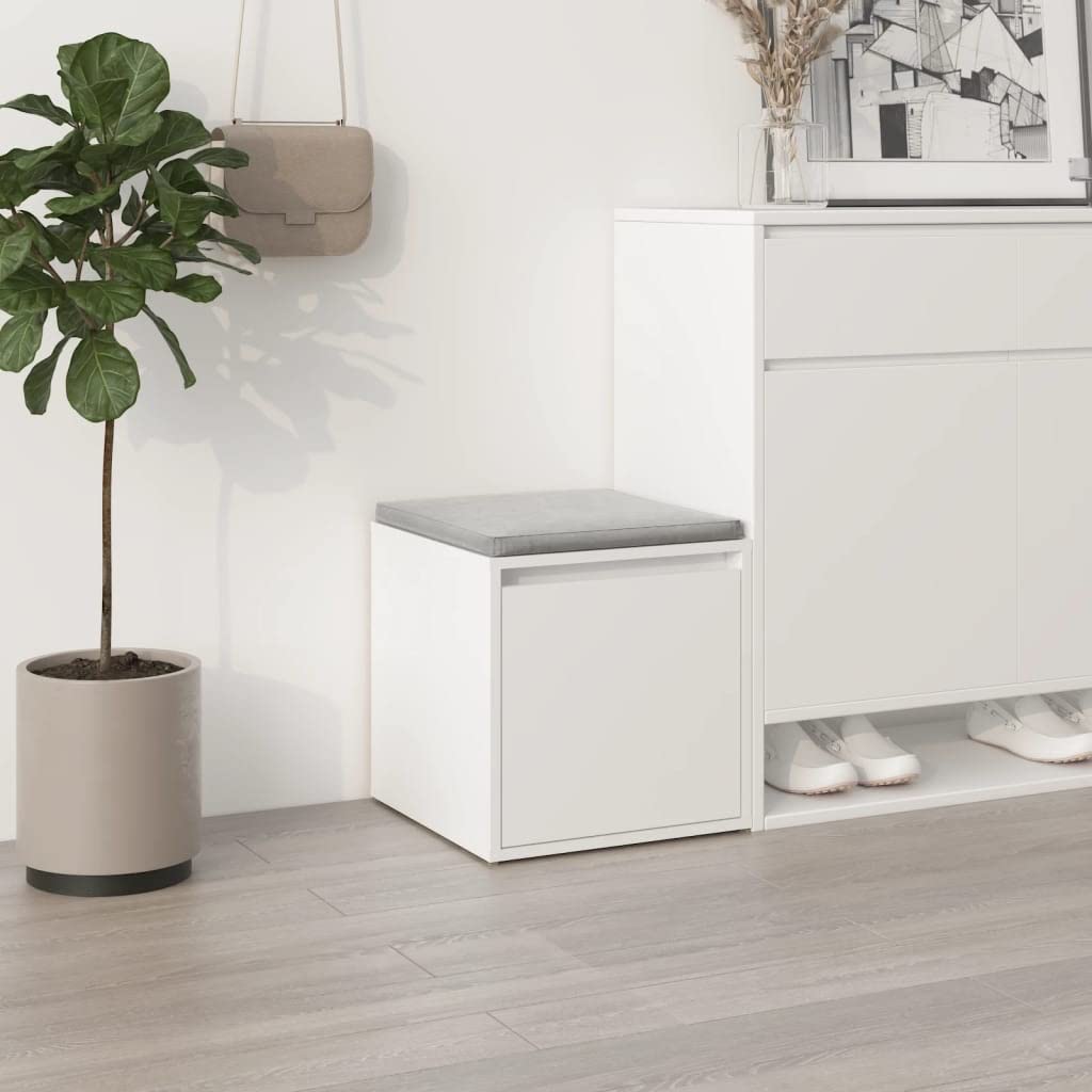 vidaXL Cassetto Contenitore Bianco 40,5x40x40 cm Legno Multistrato