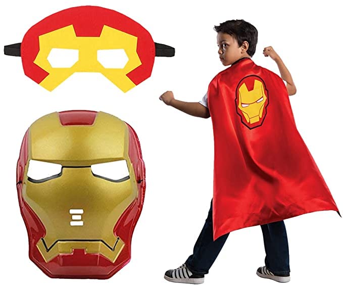 Ojas Fashion Fancy Costume Cape for Kids School function,Birtday Party,Kids Party (Ironman Cape with Plastic Mask) (B0BXBHDPMJ) Amazon Price History, Amazon Price Tracker