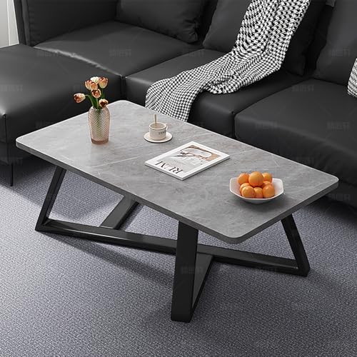 Table d'appoint avec plateau en ardoise véritable et métal