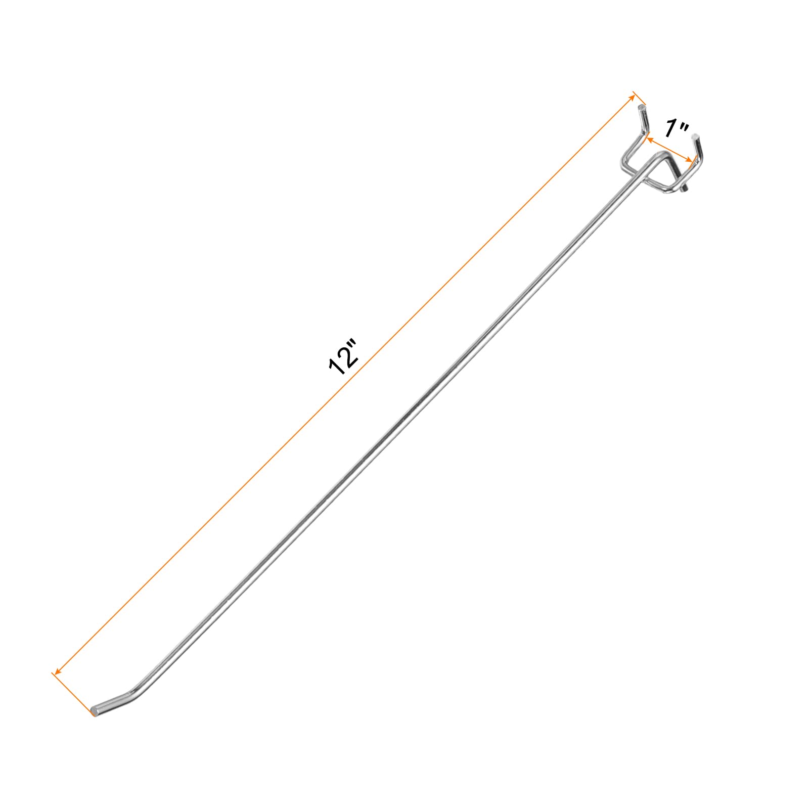 HARFINGTON 100pcs Pegboard Shelving Hooks 12