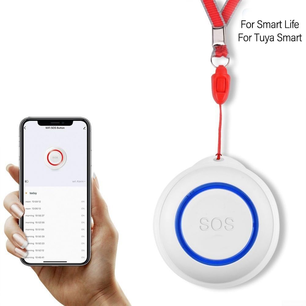 Tuya-Wifi Smart SOS Bouton d'urgence pour personnes âgées, pour Tuya Wifi Smart Button Système d'alarme sans fil convivial pour les soignants