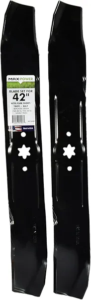 Maxpower 561532B 2-Blade Mulching Set for 42-Inch Cut MTD/Cub Cadet/Troy-Bilt, 742-0616A and Many Others, Replaces OEM #'s 742-04126, 742-0616, 942-0616