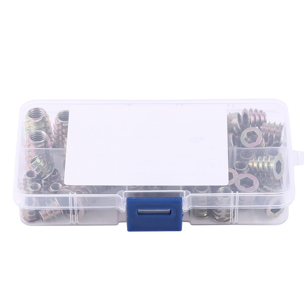 50 Pcs M4/M5/M6/M8/M10 Zinc Alloy Hex Socket Screw Inserts Threaded