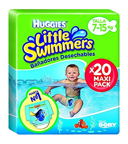 Huggies 2900251 Little Swimmers - Pañales (20 pañales, talla 3/4 7-15 kg)